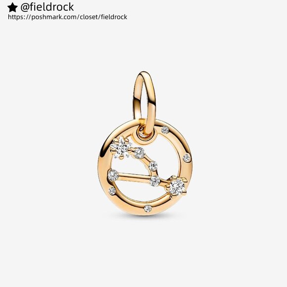 Pandora Taurus Zodiac Dangle Charm - Picture 1 of 5